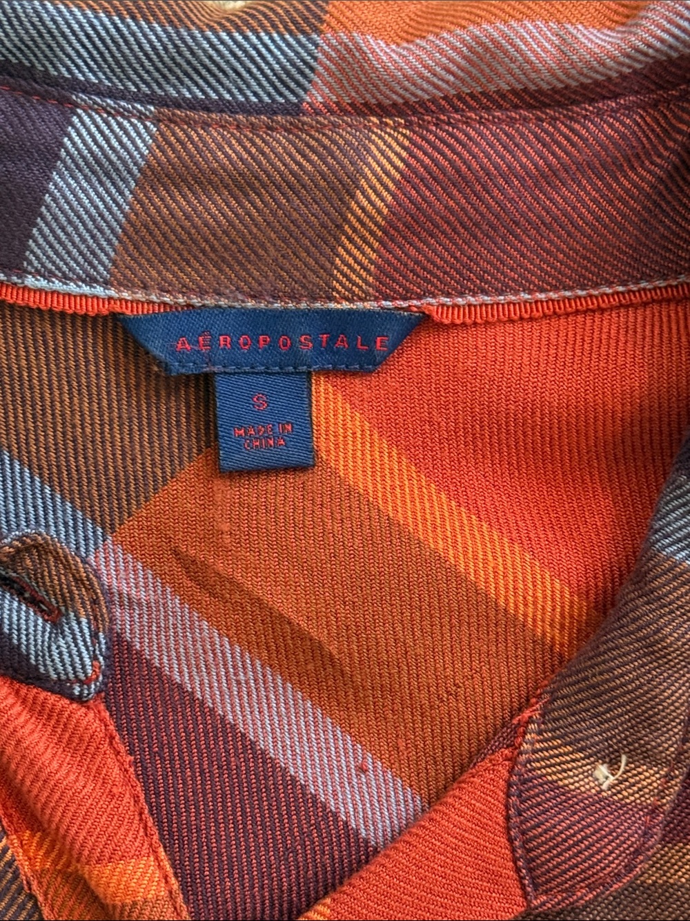 Fall plaid button down - size S - Picture 3 of 5